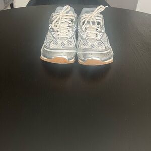 Bottega Veneta Silver and White Men's Sneakers